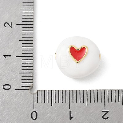 Brass Enamel Beads KK-P294-52G-02-1