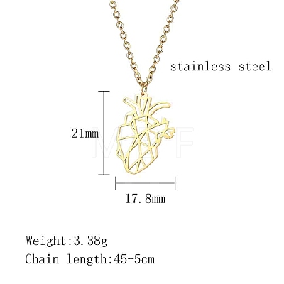 Stainless Steel Pendant Necklaces IO1415-2-1