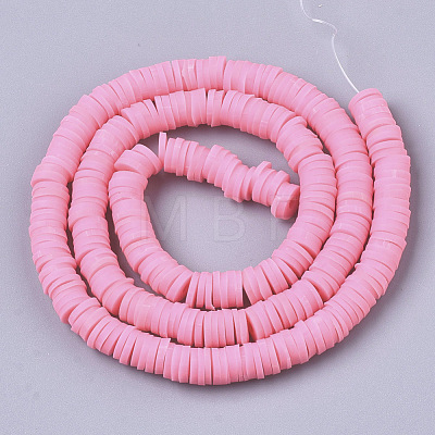 Handmade Polymer Clay Beads Strands CLAY-R089-6mm-063-1