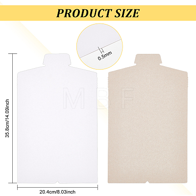 Kraft Paper Shirt Package Backboards DIY-WH0399-56-1