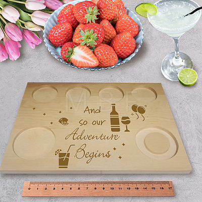 Wooden Wine Serving Tray AJEW-WH0269-018-1
