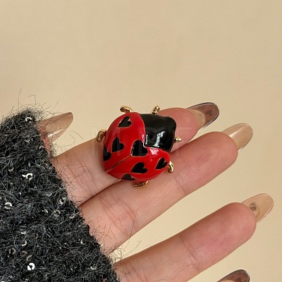 Brass Enamel Finger Rings WG326C4-01-1
