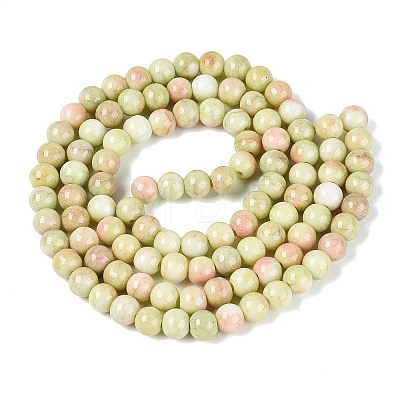 Opaque Ombre Effect Dyed Glass Beads Strands GLAA-Q106-04A-05-1
