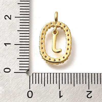 Brass Micro Pave Cubic Zirconia Pendants ZIRC-P123-01G-J01-1