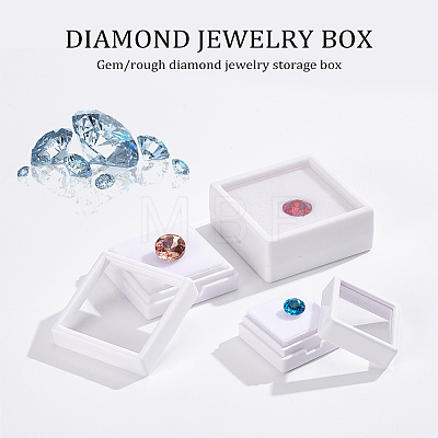 ® 24Pcs Acrylic and Plastic Jewelry Box OBOX-BC0001-10-1