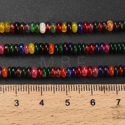 Natural Agate Beads Strands G-L635-A01-4x2mm-02-1