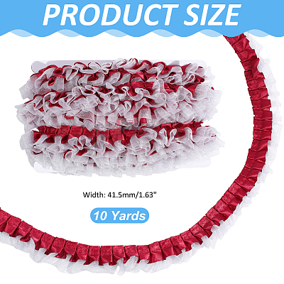 1Pc Polyester Ruffled Trimming DIY-ME0003-35A-1