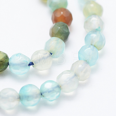 Natural Agate Beads Strands X-G-E469-12P-1