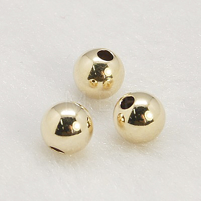 Yellow Gold Filled Beads X-KK-G156-7mm-1-1