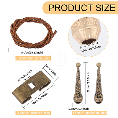 DIY Bolo Tie Making Kit DIY-CA0007-09-1