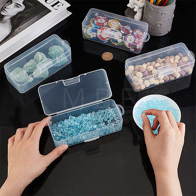 Transparent Plastic Storage Boxes LS-CON-WH0094-35B-1