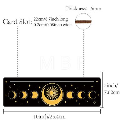 Carved Wooden Tarot Card Stand Holder DIY-WH0356-002-1