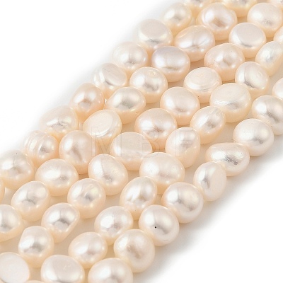 Natural Cultured Freshwater Pearl Beads Strands PEAR-P064-19J-06D-1