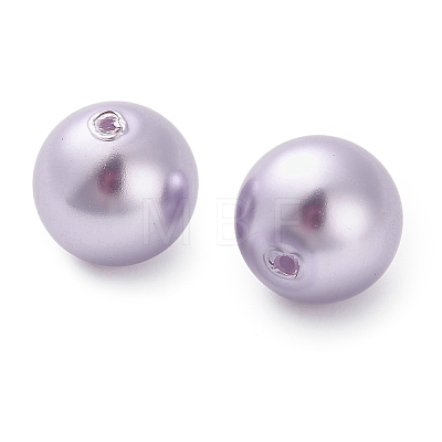 Baking Painted Pearlized Glass Pearl Round Beads HY-Q001-02B-03-1