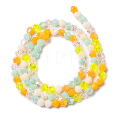Electroplate Glass Beads Strands EGLA-D018-02D-1
