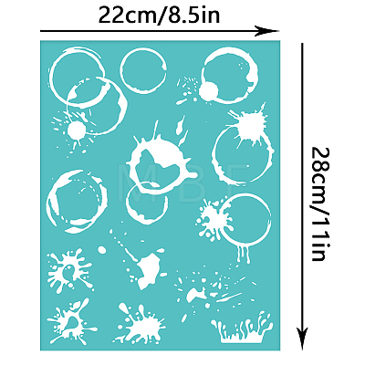 Self-Adhesive Silk Screen Printing Stencil DIY-WH0338-135-1