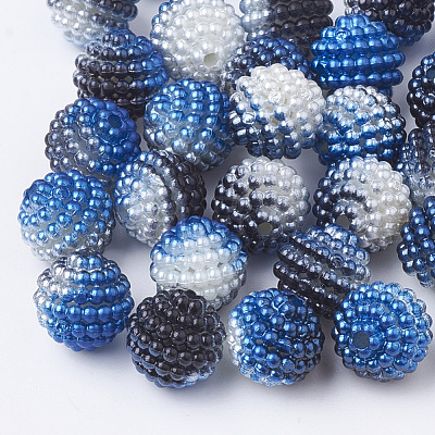 Imitation Pearl Acrylic Beads OACR-T004-10mm-01-1