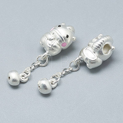999 925 Sterling Silver Dangle Charms STER-T002-159S-1