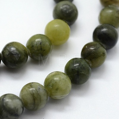 Natural Xinyi Jade/Chinese Southern Jade Beads Strands G-I199-07-8mm-1
