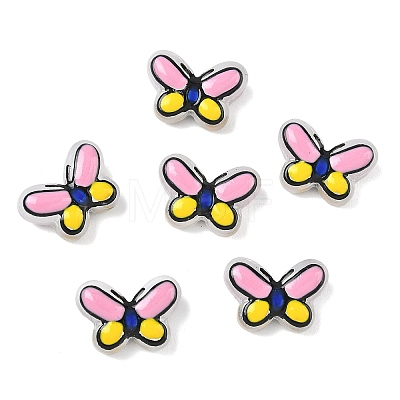 Transparent Glass Enamel Beads LAMP-C023-02D-1