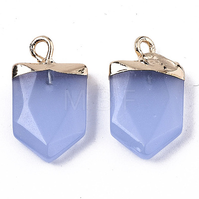 Faceted Glass Pendants G-N326-35-1