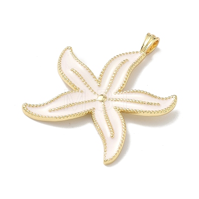 Brass Enamel Pendants KK-Z153-18G-01-1