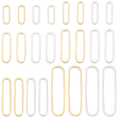 24Pcs 12 Style Brass Linking Rings KK-BC0009-50-1