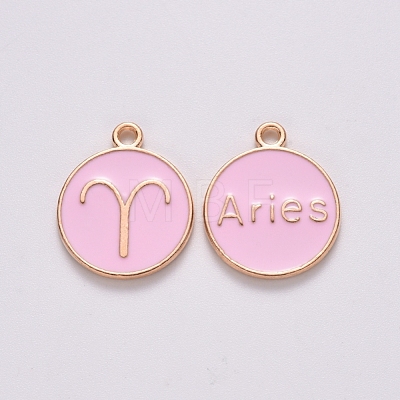 Alloy Enamel Pendants ENAM-S124-01B-09A-1