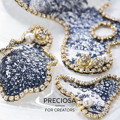 Preciosa® Crystal Hotfix Flatback Stones Y-PRC-HSS16-30010-1