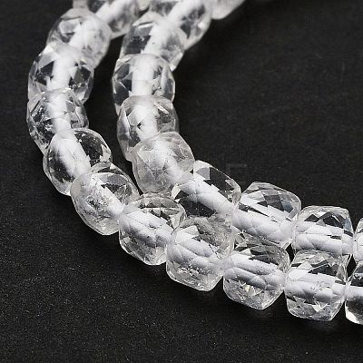 Natural Quartz Crystal Rock Crystal Beads Strands G-H042-A45-02-1