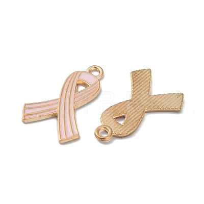 Light Gold Tone Zinc Alloy Enamel Pendants LS-ENAM-WH0061-14B-1