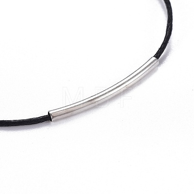 Adjustable Waxed Cotton Cord Bracelets BJEW-JB04206-02-1