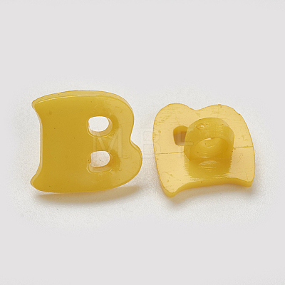 Acrylic Shank Buttons X-BUTT-E029-04-1
