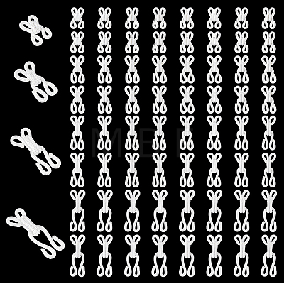 120Bgas 4 Styles Nylon & Iron Hook and Eye DIY-NB0016-10B-1