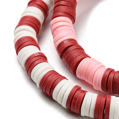 Handmade Polymer Clay Heishi Beads Stretch Bracelets Sets BJEW-JB05902-08-1