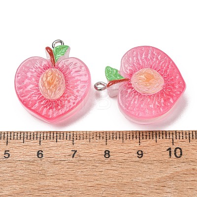 Fruit Theme Opaque Resin Imitation Food Pendants RE-CBA49A8-04H-1