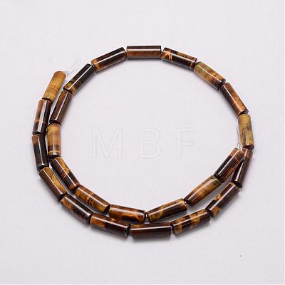 Natural & Dyed Tiger Eye Bead Strands G-P230-32-4x13mm-1