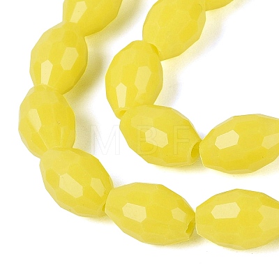 Opaque Solid Color Glass Beads Strands GLAA-N071-01A-C03-1