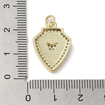 Brass Micro Pave Cubic Zirconia Pendants KK-Q808-39G-1