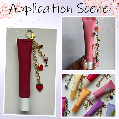 DIY Lip Gloss Keychain Findings Kits DIY-SP0007-47-1