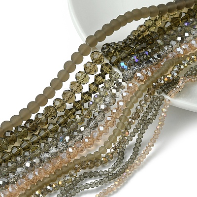 Electroplate Glass Beads Strands EGLA-FS0001-42E-1