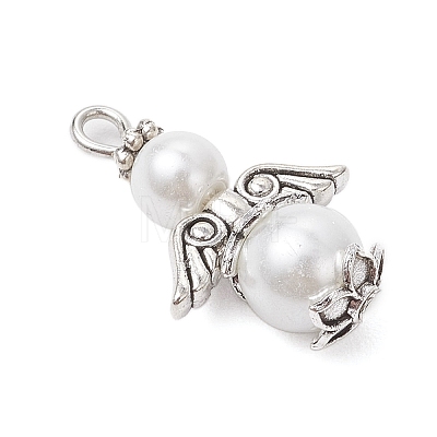 Glass Pearl Pendants PALLOY-JF03652-1