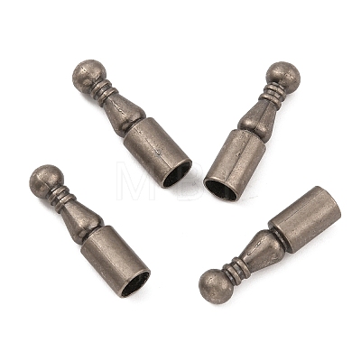Alloy Cord Ends FIND-WH0146-32B-1