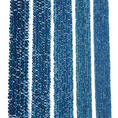 Electroplate Glass Beads Strands EGLA-A044-T3mm-A27-1