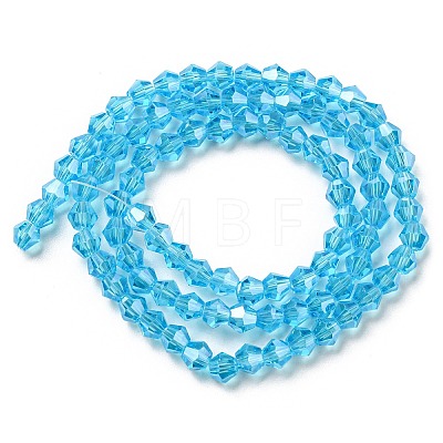 Transparent Electroplate Glass Beads Strands EGLA-A039-T2mm-A19-1