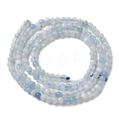 Natural Aquamarine Beads Strands G-B090-A17-03-1