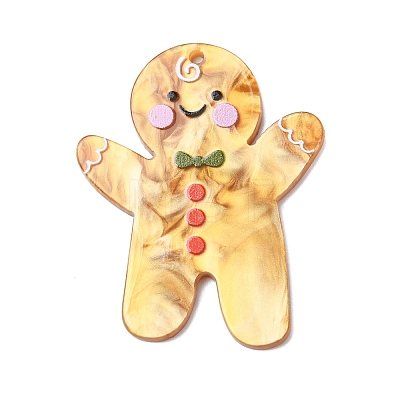 Christmas Opaque Acrylic Pendants OACR-P036-01A-1