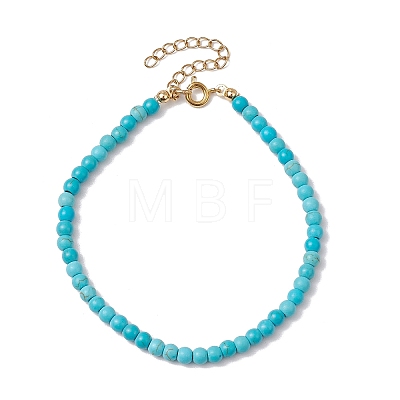 Synthetic Turquoise Beaded Bracelets BJEW-JB11417-02-1