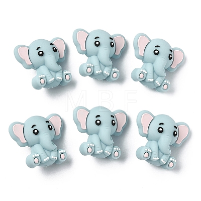 6Pcs Silicone Beads SIL-YW0002-10A-1
