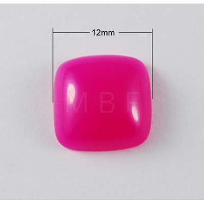 Resin Cabochons CRES-R056-12x12mm-M-1